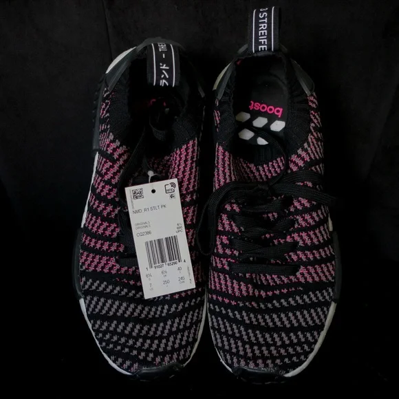 Adidas NMD R1 Women’s Size 7 - Black and Pink - Picture 3 of 7